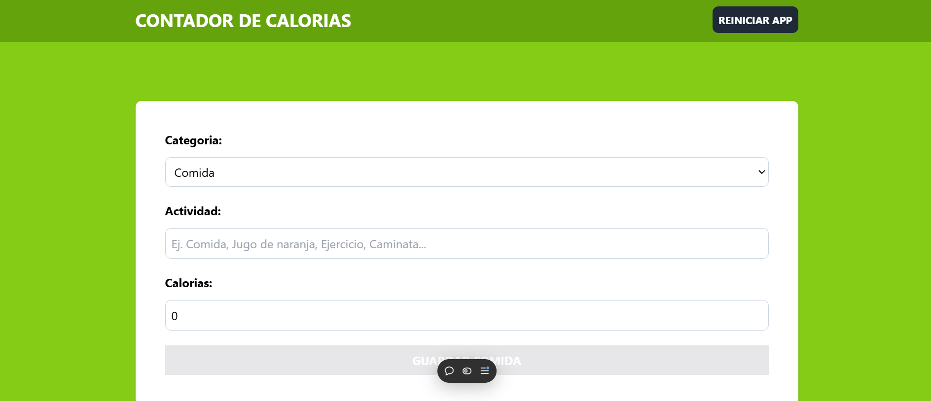 Control de Calorías